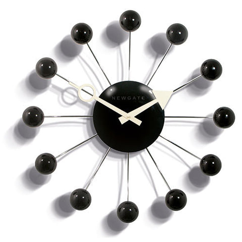 Newgate Orbital Wall Clock - Black