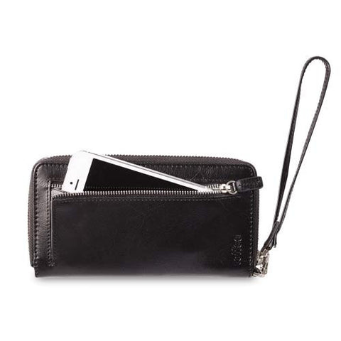 Toffee Open Zip Wallet For - iPhone - Black