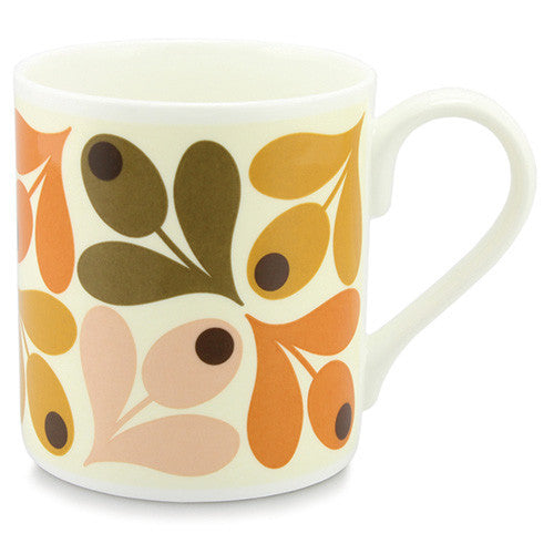 Orla Kiely Multi Acorn Orange Mug