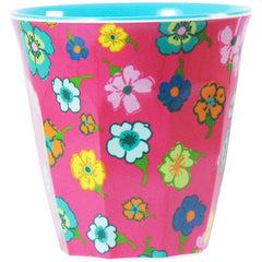 Melamine Cup by Rice - Flowers Pink