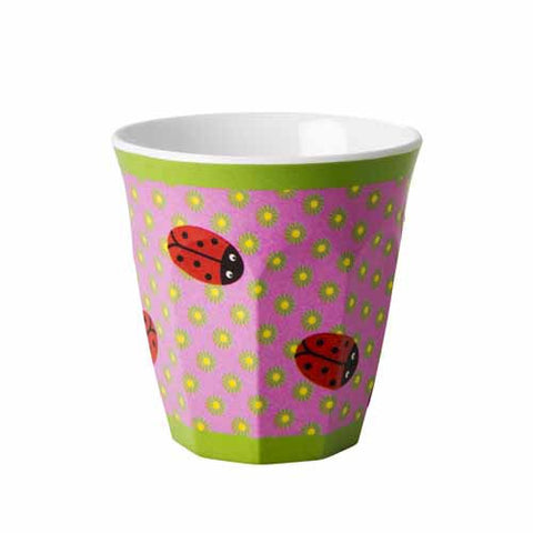 Melamine Kids Cup by Rice - Pink Ladybeetle