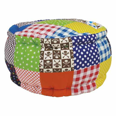 Kids Patchwork Pouffe by Rice