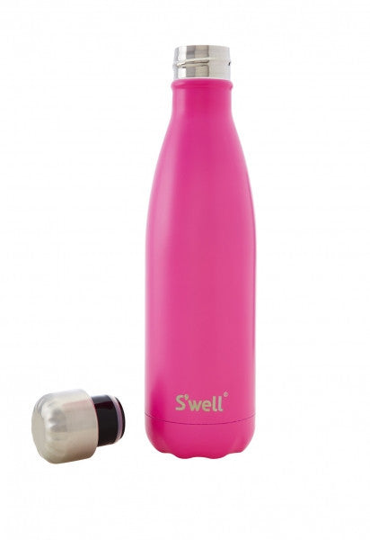 Swell Satin Stainless Steel Insulated Drink Bottle 500ml - Bikini Pink