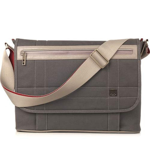 Knomo Saxby Mens 15" Laptop Messenger - Grey