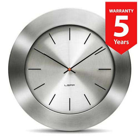 Leff Bold 55 Wall Clock - Steel