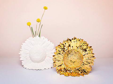 AREAWARE Sunflower Vase - White