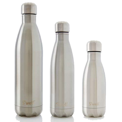 Swell Classic Silver Lining Stainless Steel Insulated Bottle - 260ml