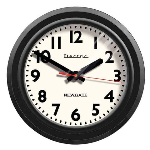 Newgate Telectric Wall Clock - Black