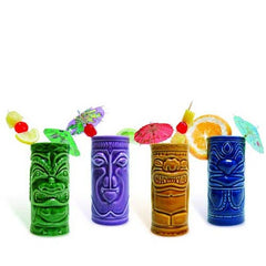 Tiki Mugs Set of 4