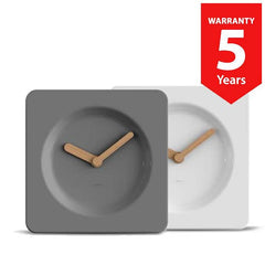 Leff Tile 25 Table & Wall Clock - White