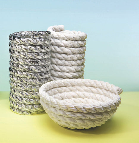 AREAWARE Rope Coil Vase - Chrome