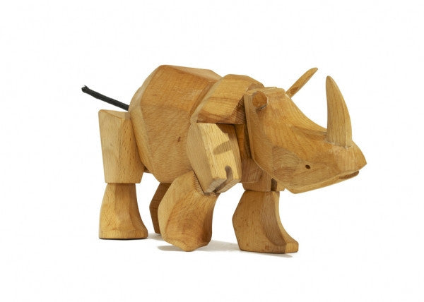 Areaware Wooden Animals - Simus the Rhino