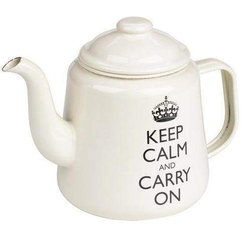 Keep Calm Black - Tea Pot